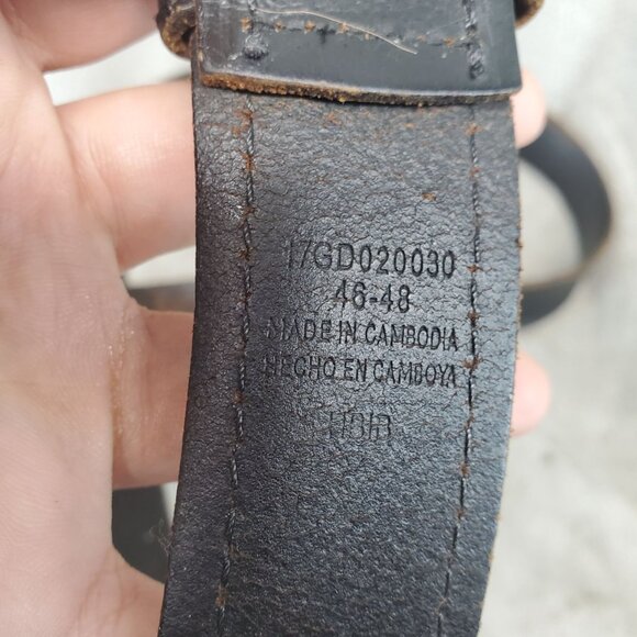 Dickies Belt Mens 46-48 Brown Leather Work Belt *Read* - Picture 5 of 9